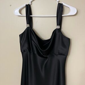 David's Bridal Black Formal Dress